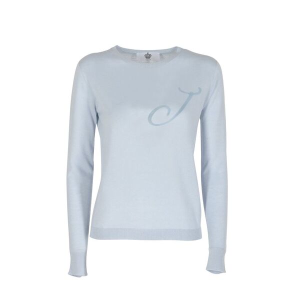 Dee Ocleppo Cashmere Crew Neck Jumper Model J Women Sky blue Sweaters - Picture 1 of 7